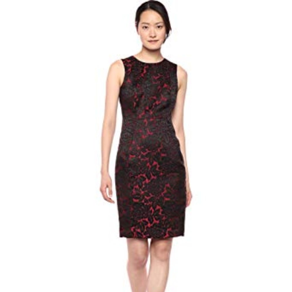 Calvin Klein Women's Sleeveless Round Neck Dress